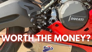 TWM Rearset Long Term Review Panigale V2 1299 1199 959 899 [upl. by Leann]