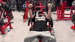 Incline chest machine workout chestworkout [upl. by Aniluj]