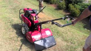 HowTo Operate a Rear Tine Tiller Northside Tool Rental [upl. by Fariss]