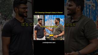 Guessing strangers salary in Chennai  Suman Mpm salary shorts [upl. by Casar]