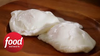 How to Poach Eggs For Beginners  Food Network [upl. by Gaw]