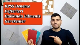 KPSS Deneme Defteri Nedir Ne İşe Yarar Nasıl Hazırlanır [upl. by Edas87]