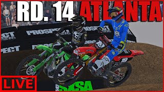 Mx Bikes  Rd 14 Atlanta 2022 Aerial PRO [upl. by Nawtna]