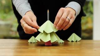 How to make a Christmas Tree from paper [upl. by Sedgewake]