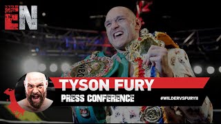 Tyson Fury Post Fight Press Conference I Wilder Vs Fury 2 I ESNEWS [upl. by Prudi]