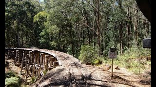 Australia’s Puffing Billy Railway 2019 – Driver’s Eye View  Lakeside to Gembrook [upl. by Ozan362]