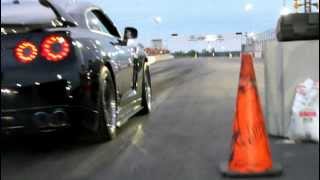 Nissan GTR vs Lamborghini LP560 TT [upl. by Tewell]