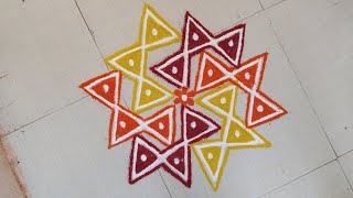 Simple dot kolam67  53 dots kolam [upl. by Xenophon]