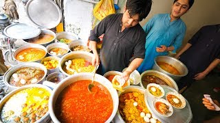 Street Food in Peshawar  SUPERHUMAN Curry  100 Egg BIGGEST Chapli Kebabs  Pakistani Street Food [upl. by Walt]