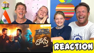 DOSTI MUSIC VIDEO REACTION  RRR  NTR Ram Charan  BigAReact [upl. by Okkin]