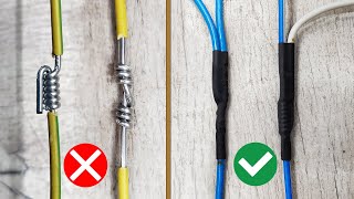 Excellent idea for correctly twisting electrical wires [upl. by Three]