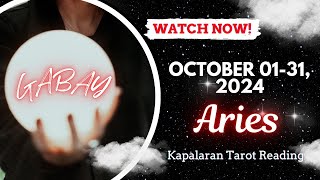 ♈ ARIES Love amp life October 0131 2024 Kapalaran Tagalog Tarot Horoscope Reading [upl. by Odlanra]