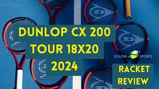 Dunlop CX 200 Tour 18x20 2024 Tennis Racket Review [upl. by Anaicul]