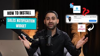 How to install a Sales Notification Widget Elfsight tech tutorial [upl. by Ecire]