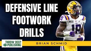 Footwork Drills for Defensive Lineman [upl. by Ebberta]