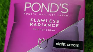 PONDS Flawless amp Radiance Night Cream with Vitamin B3 review by beaticianUrduHindi [upl. by Bandeen]