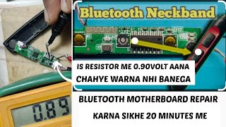 BLUETOOTH HEADPHONES REPAIR IN HINDI  BLUETOOTH NO SOUND REPAIR  HOW TO REPAIR BLUETOOTH NECKBAND [upl. by Amitie260]