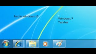 How to get a Windows 7 like taskbar in Windows 10 [upl. by Ardnuaek]