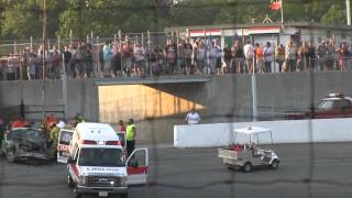 Seekonk Speedway Memorial day bad crash enduro drags 52712 [upl. by Carolynne374]