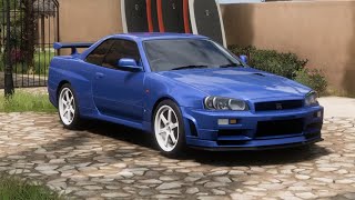 Nissan Skyline GTR R34  Forza Horizon 5  4K [upl. by Kendy517]