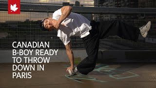 Canadian Bboy ready to make history at Olympics breakdancing debut [upl. by Lethia]