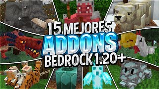 😯Top 15 MEJORES ADDONS SURVIVAL para MINECRAFT 120  12051 BedrockPE ADDONS MINECRAFT PE 120 [upl. by Armillia]