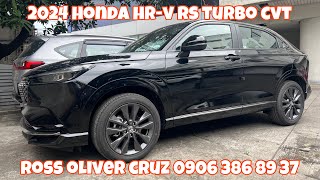 2024 Honda HRV RS Turbo CVT Crystal Black Pearl [upl. by Tallia]