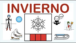 INVIERNO ❄️ Vocabulario ☃️ ARASAAC [upl. by Esertal]