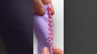 Handsewing overlock stitch tutorial handsewing sewingtutorial [upl. by Intihw]