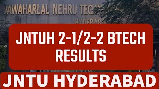 JNTUH 2122 BTECH RESULTSjntuh [upl. by Swayder]