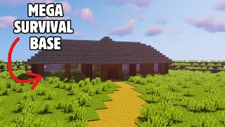 MEGA BASE MINECRAFT TUTORIAL [upl. by Mhoj]