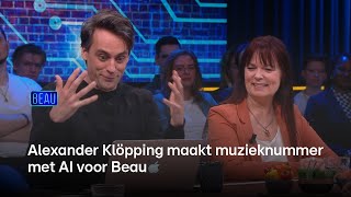 Alexander Klöpping maakt muzieknummer met AI voor Beau  Beau [upl. by Yaned566]