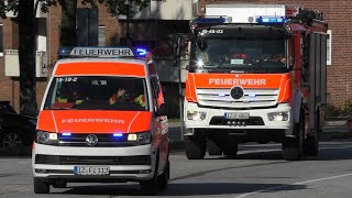 Waldbrand Itzehoe  Vollalarm Einsatzfahrten Freiwillige Feuerwehr Itzehoe [upl. by Darlleen]