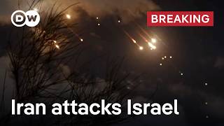 Israeli media reports over 100 launched missiles from Iran  DW News [upl. by Seto]