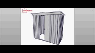 Video Assembly Yardmaster Store All 10x4 PZ Metal Sheds [upl. by Ytsrik]