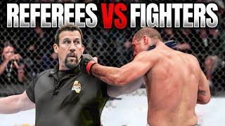 TOP 8 REFEREES VS FIGHTERS IN MMA [upl. by Hillegass369]