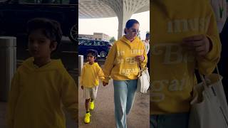 Sania Mirza with Son Izhaan Spotted at Mumbai AirPort  Sania Mirza [upl. by Ttenna773]