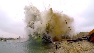 Tule Lake North Abutment  Controlled Demolition Inc [upl. by Ahsenrat918]