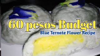 60 pesos BUDGET SNACK  Blue Ternate Flower  Heathy recipe [upl. by Lahcear]