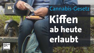 CannabisGesetz TeilLegalisierung tritt in Kraft  BR24 [upl. by Cristiano]