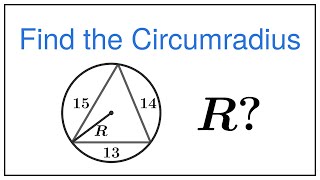 the radius of a circle circumscribed around a triangle [upl. by Cardie320]