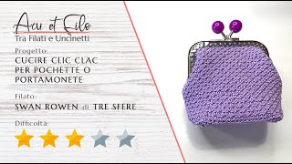 Tutorial cucire clic clac per pochette o portamonete [upl. by Oniger]