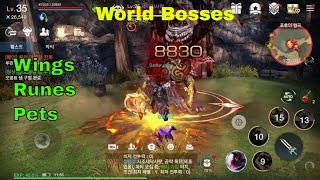 TERA Classic Mobile gameplay World Bosses amp WingsPetsRunes Guide [upl. by Ajiak]