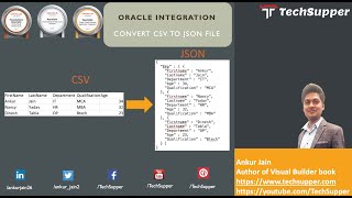 Convert CSV into the JSON File in Oracle Integration  OIC [upl. by Wamsley397]