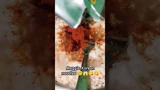 Korean noodles 🥴🥴😱😱😱😋😋😋 streetfood food indianstreetfood foodie maggi youtube youtubeshorts [upl. by Ativet833]