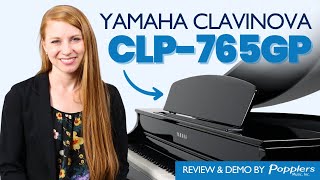 Yamaha CLP765GP Clavinova Digital Piano  Review and Playing Demonstration  Popplers Music [upl. by Rivera]