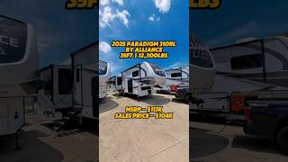 Luxury fifth wheel RV only 35ft Alliance Paradigm 310RL [upl. by Natanhoj6]