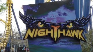 Nighthawk Review Carowinds HD 60fps Vekoma Flying Dutchman Roller Coaster [upl. by Deeanne]