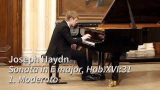 Haydn Sonata in E Major HobXVI31  Dmytro Choni piano [upl. by Carmelita]