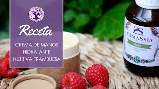 Receta crema de manos hidratante y nutritiva frambuesa [upl. by Ettellocin]